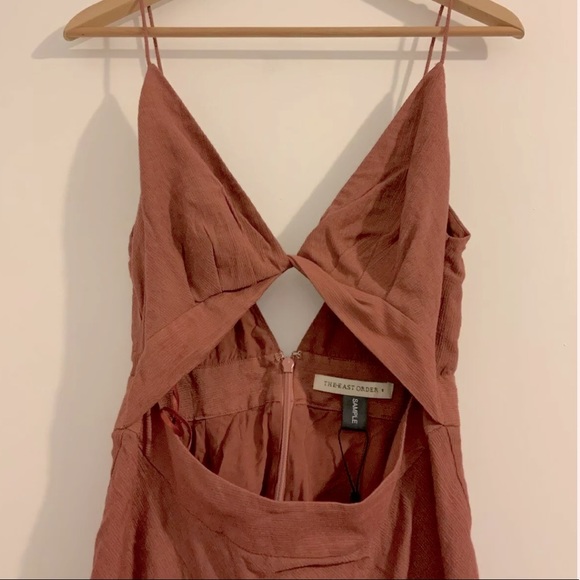 The East Order Womens Short Front Cut out Dress Burnt Orange Size Small NWOT - Picture 2 of 4